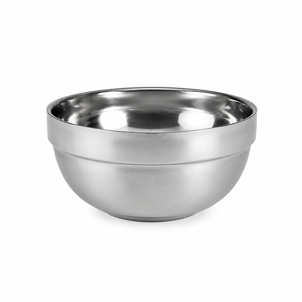 Bol de cuisine 24 cm en acier inoxydable argenté - préparation et service