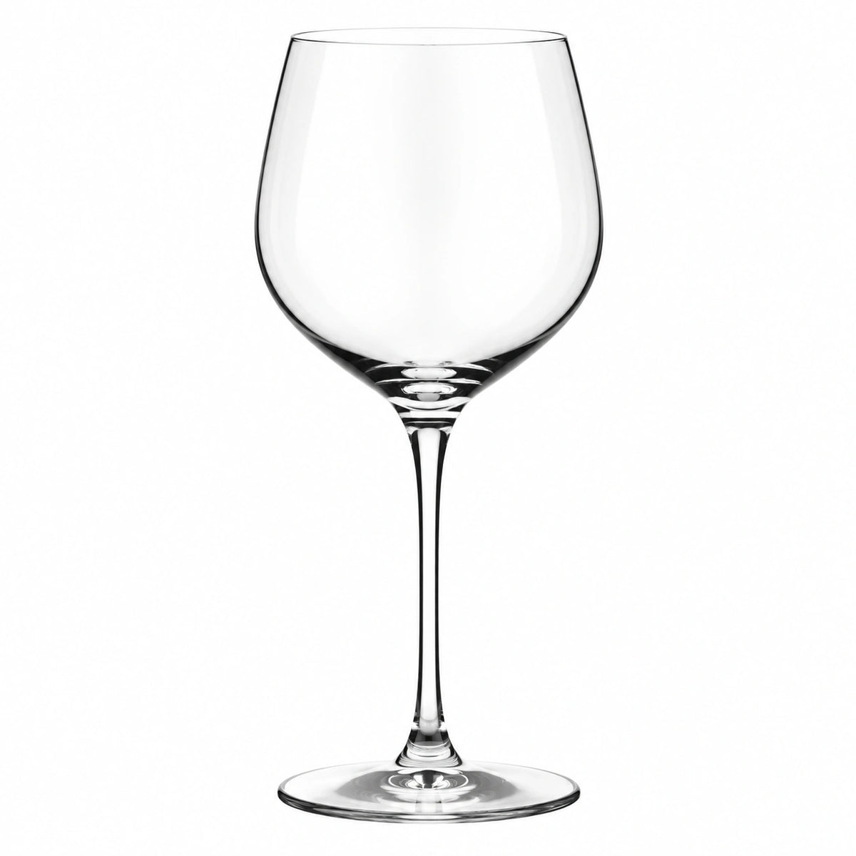 Verre à vin 450 ml en verre transparent à pied pour dégustation